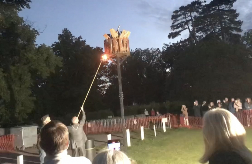 Lighting of Beacon in Gosfield