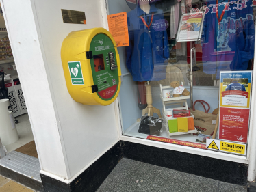 High Street defibrillator